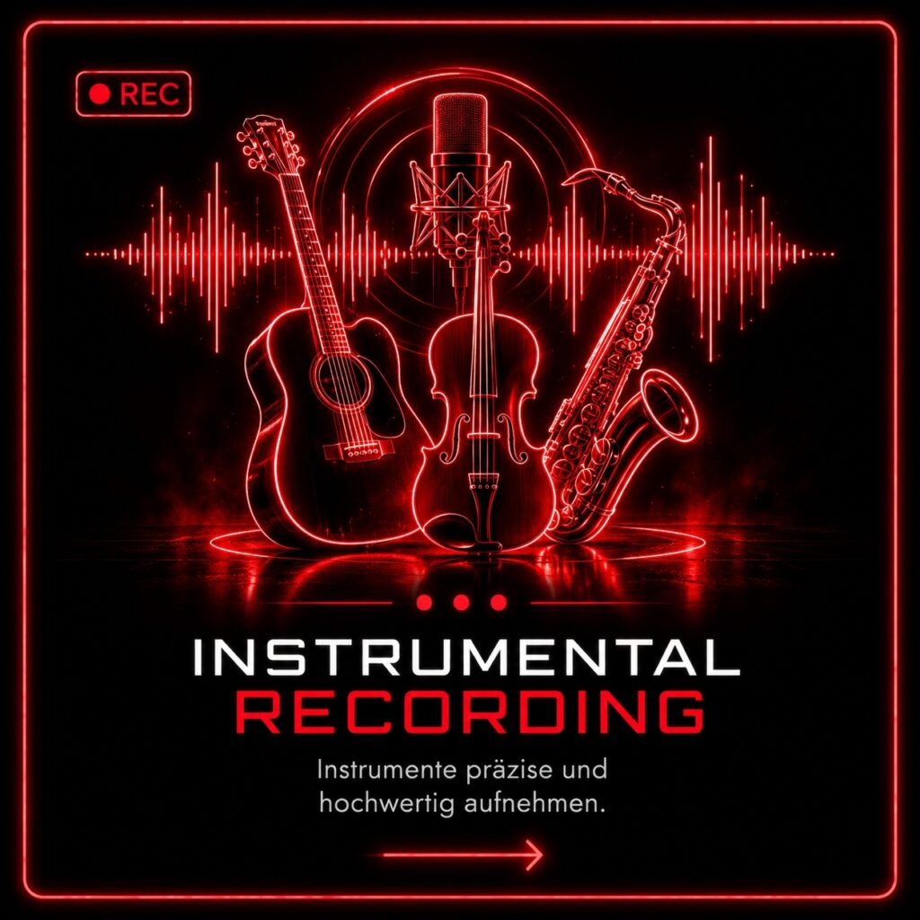Instrument Recording im professionellen Skylab Studio.