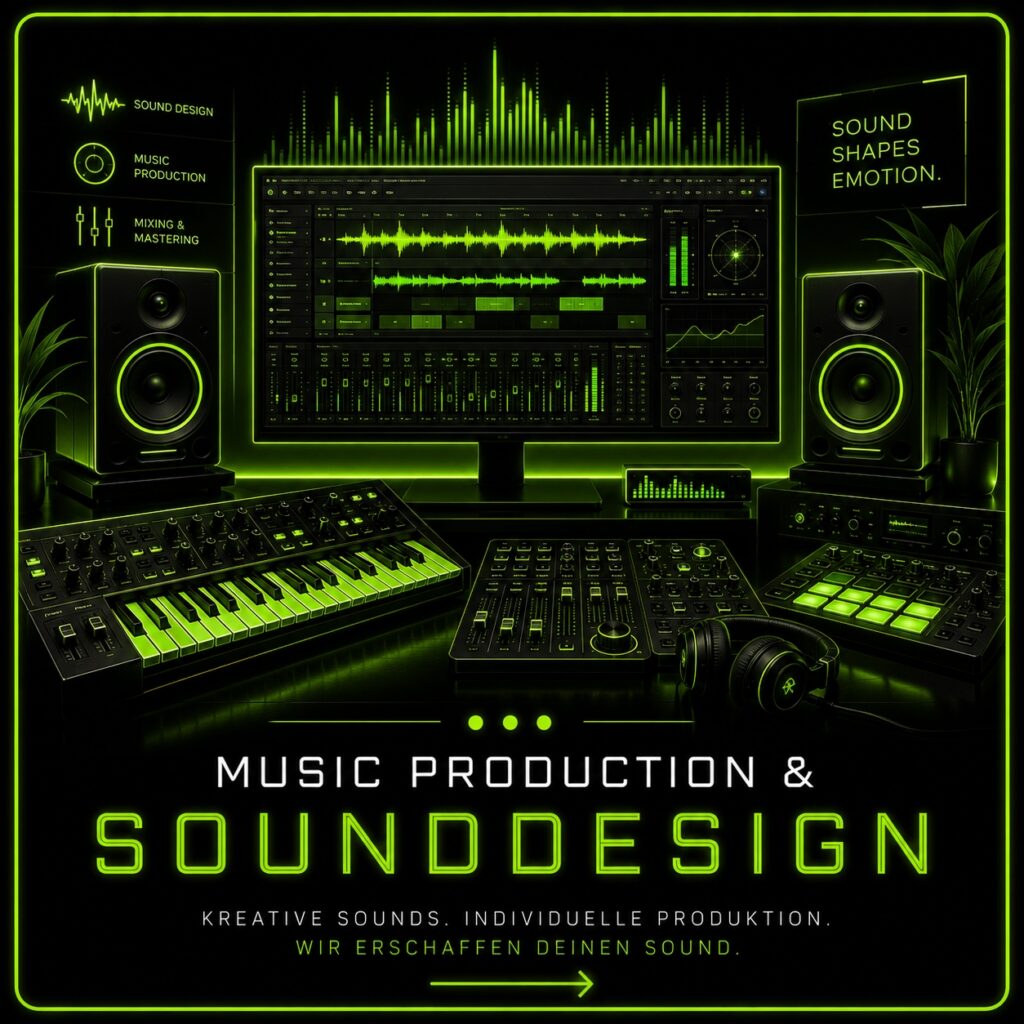 Music Production Workshop mit professioneller Audiotechnik.