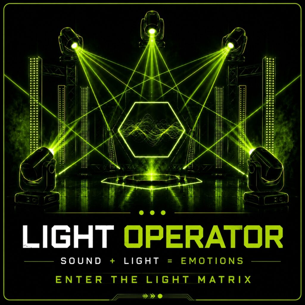 Light Operator Workshop für professionelle Lichttechnik und DMX-Steuerung.