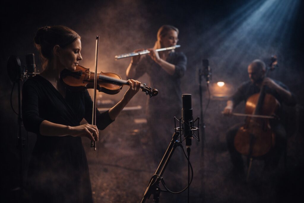 Live Recording Session mit professioneller Studiotechnik und Atmosphäre im Skylab Studio